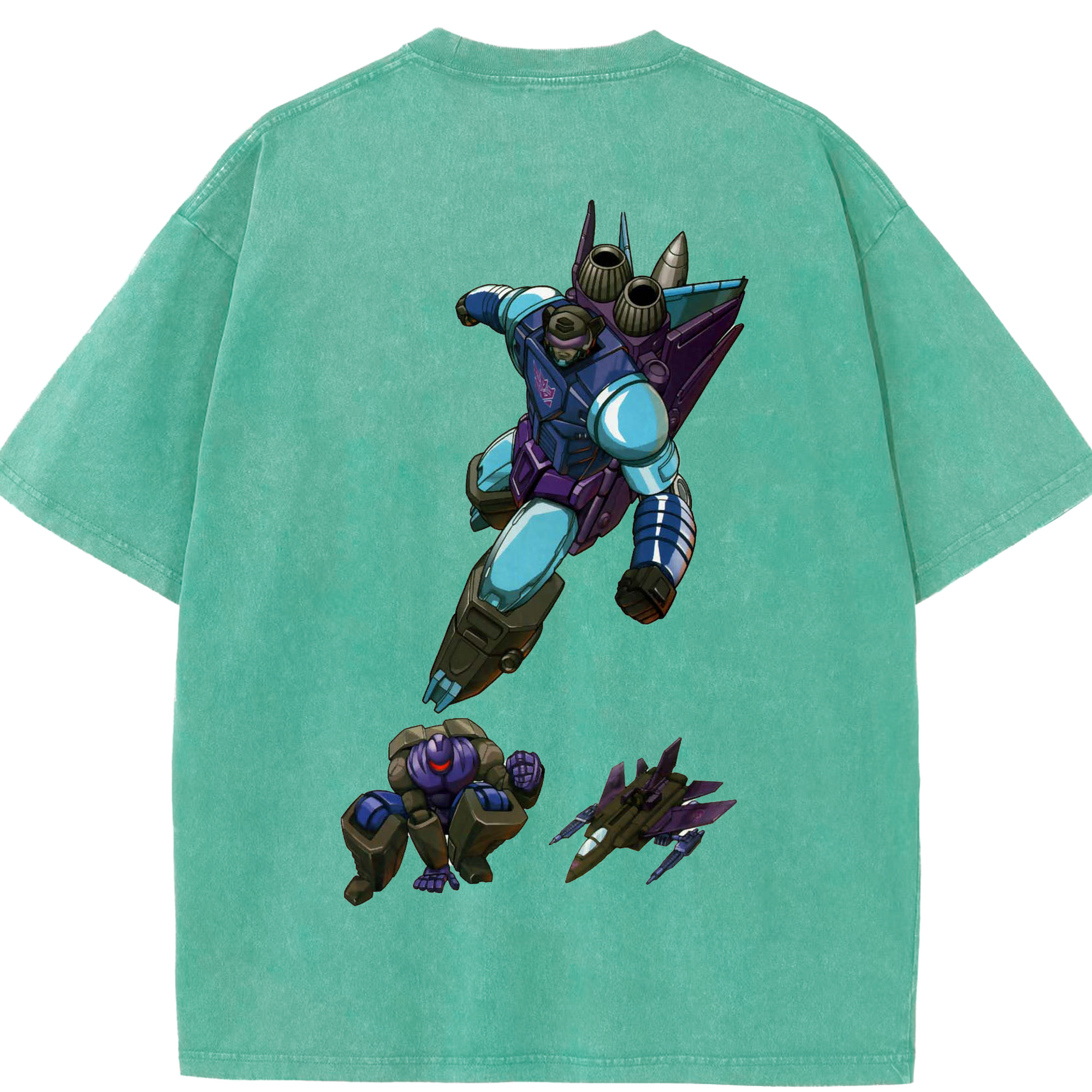 （画像用）  綿100% ヴィンテージ風 半袖Tシャツ（背面プリント）